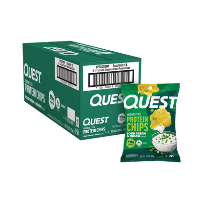 Quest Chips De Proteína Crema Ácida Y Cebolla Estilo Original