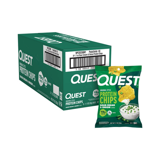 Quest Chips De Proteína Crema Ácida Y Cebolla Estilo Original