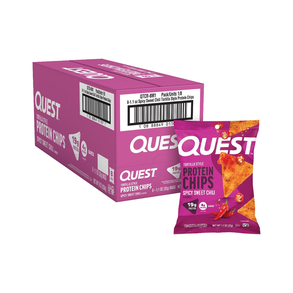 Quest Chips De Proteína Estilo Tortilla Chile Dulce Picante