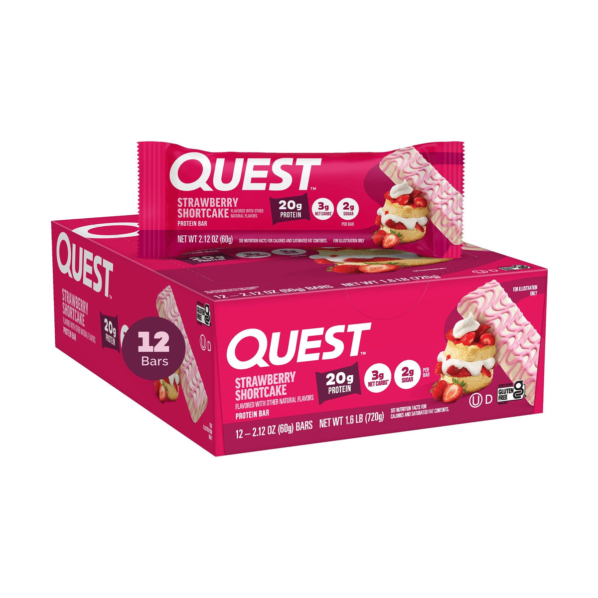 Quest Barra De Proteína Fresa Shortcake