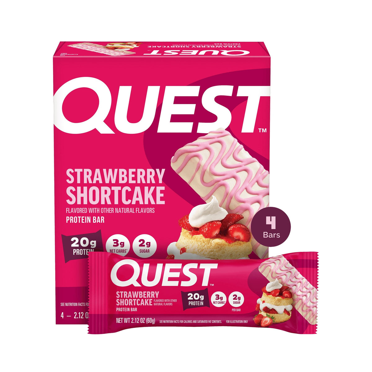 Quest Barra De Proteína Fresa Shortcake