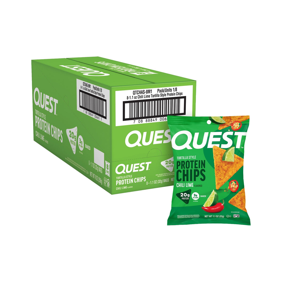 Quest Chips De Proteína Estilo Tortilla Chile Y Limón