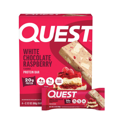 Quest Barras De Proteína Chocolate Blanco Y Frambuesa