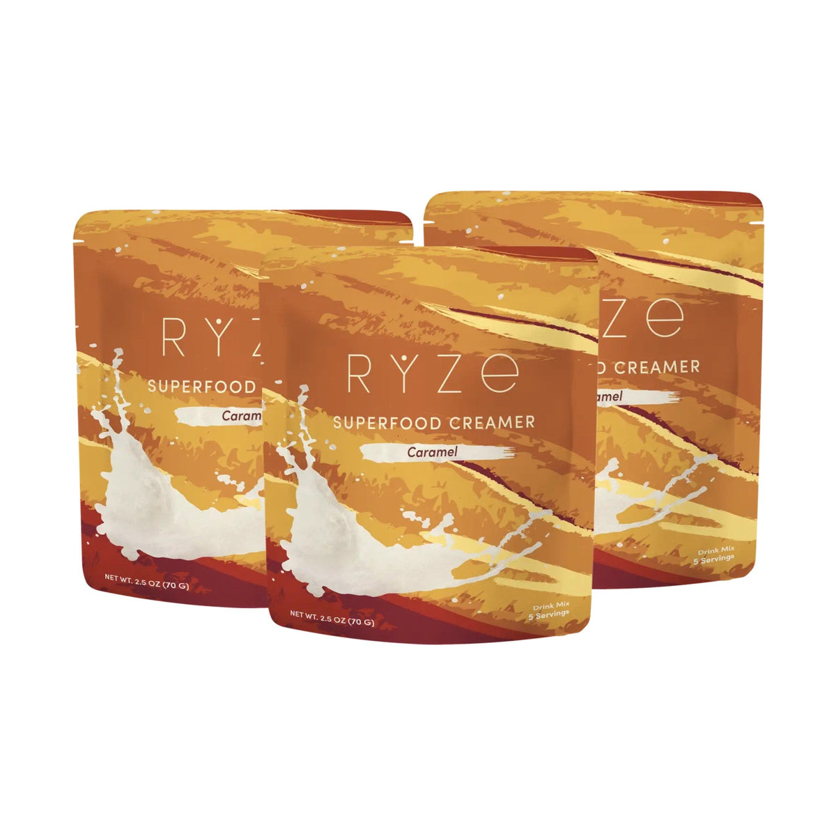 RYZE Creamer de Superalimentos Caramelo 3 Piezas