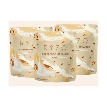 RYZE Creamer de Superalimentos Avellana 3 Piezas