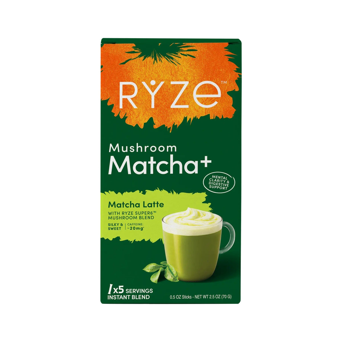 RYZE Matcha Latte con Hongos Caja