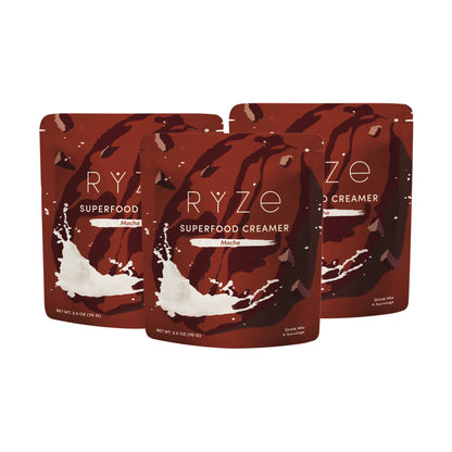 RYZE Creamer de Superalimentos Moka 3 Piezas