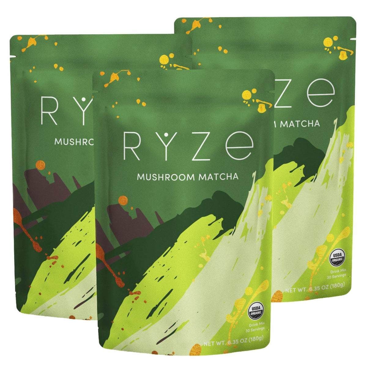RYZE Matcha con Hongos 90 Porciones