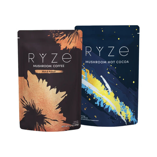 RYZE & Rest Café de Hongos Tostado Oscuro con Cacao