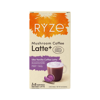 RYZE Latte de Café con Hongos Ube y Vainilla Caja