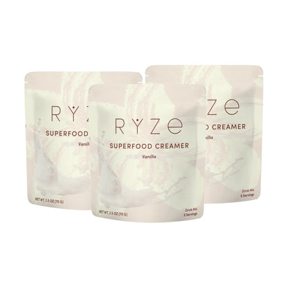 RYZE Creamer de Superalimentos Vainilla 3 Piezas