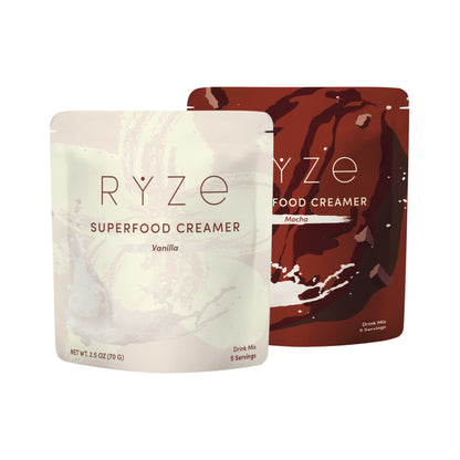 RYZE Creamer de Superalimentos Vainilla y Moka