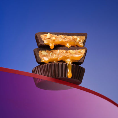 SkinnyDipped Tazas De Chocolate Con Caramelo Y Cacahuate