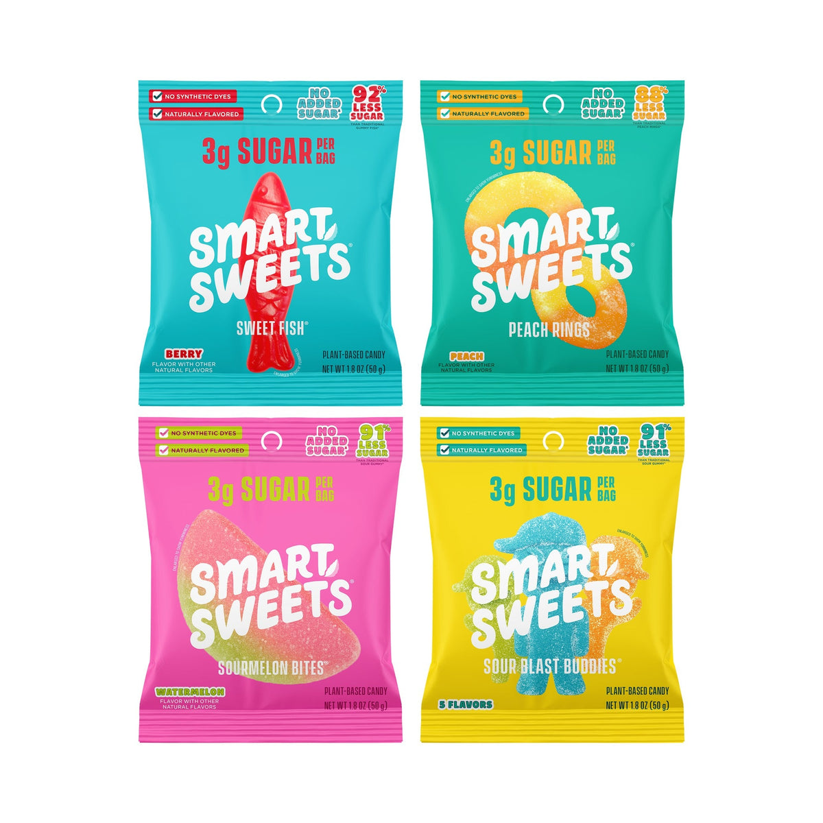 SmartSweets Gomitas Bajas En Azúcar Más Vendidas Surtidas