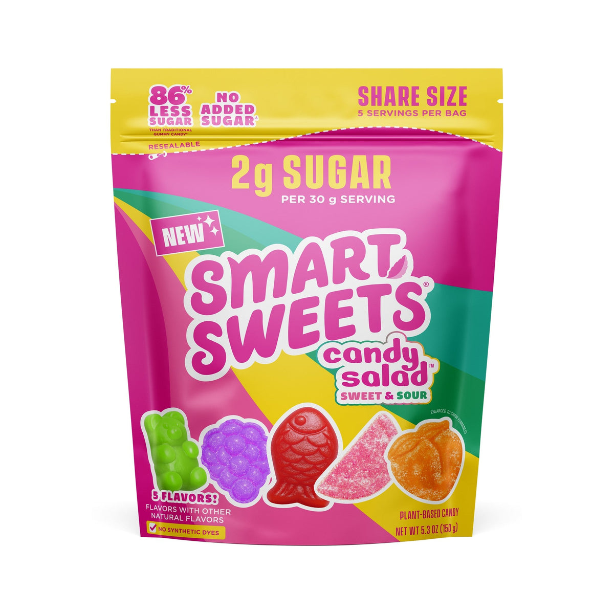 SmartSweets Gomitas Bajas En Azúcar Candy Salad 150 g
