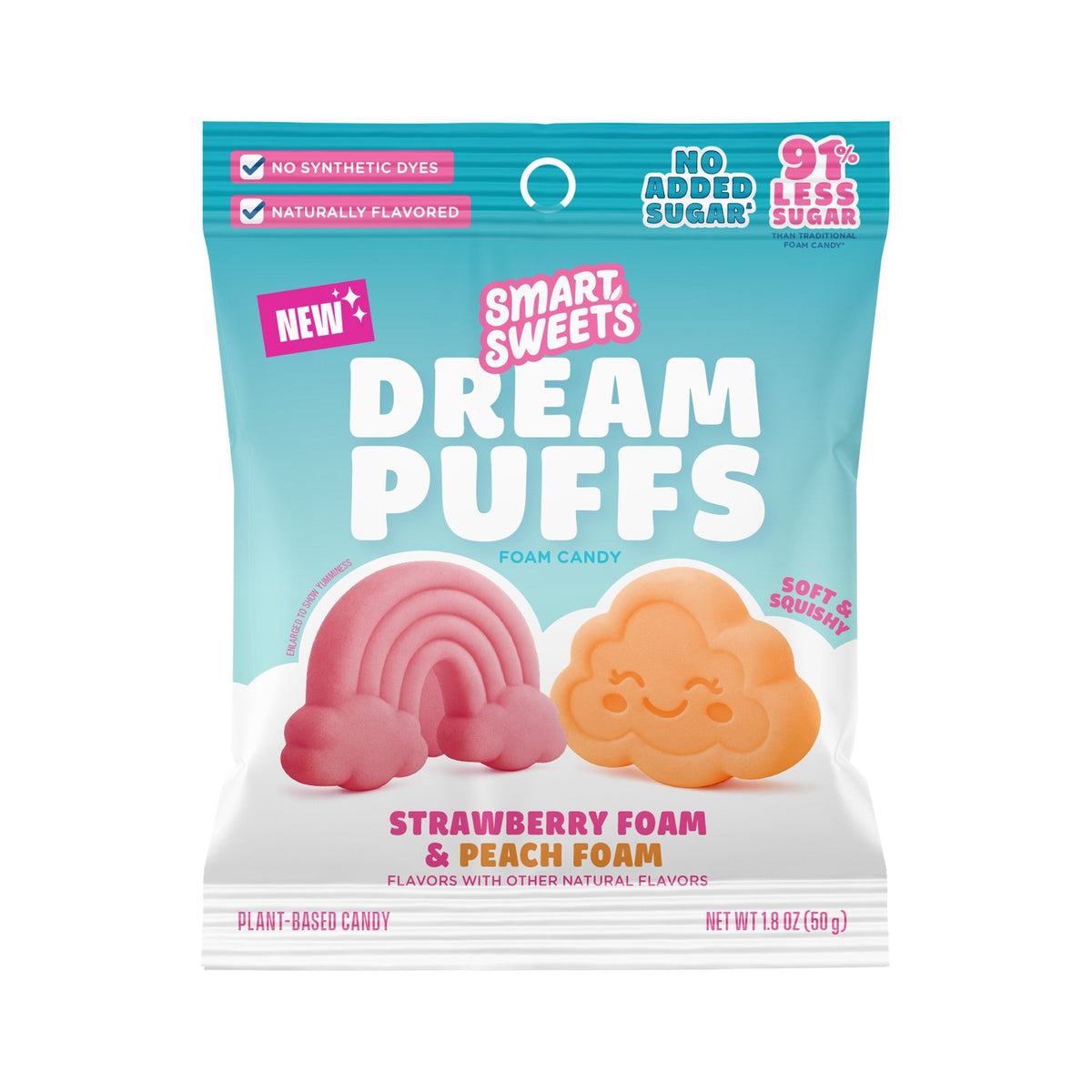 SmartSweets Dream Puffs Malvaviscos Bajos En Azúcar