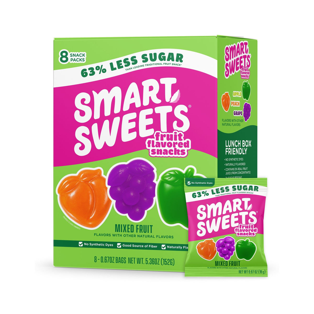 SmartSweets Snacks De Fruta Bajos En Azúcar Frutas Mixtas