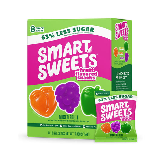 SmartSweets Snacks De Fruta Bajos En Azúcar Frutas Mixtas