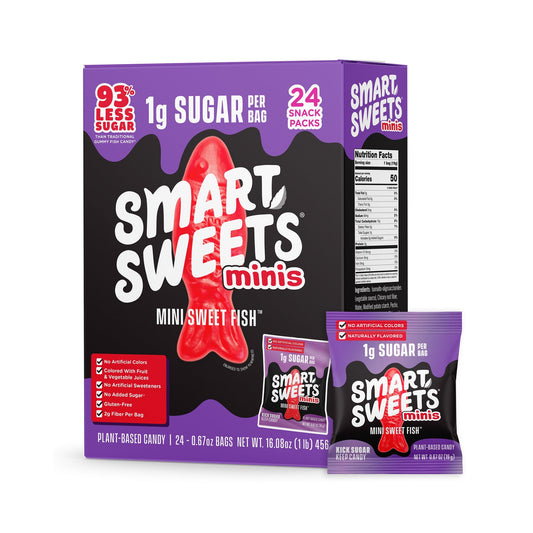 SmartSweets Mini Pececitos De Gomita Halloween Bajos En Azúcar