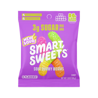 SmartSweets Gusanitos Ácidos Bajos En Azúcar