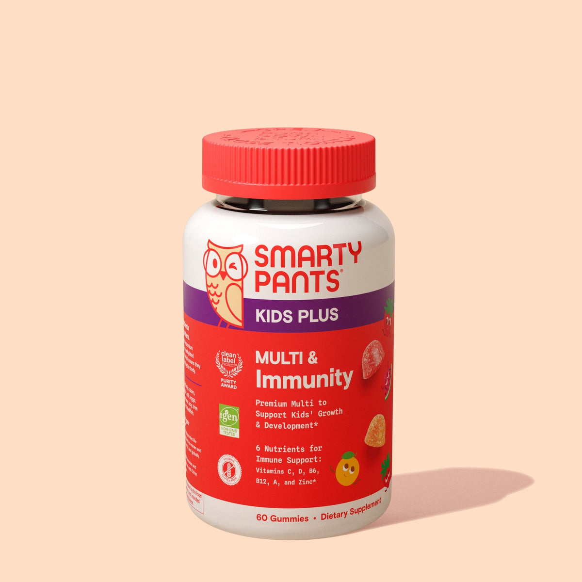 SmartyPants Kids Plus Multivitamínico E Inmunidad Gomitas