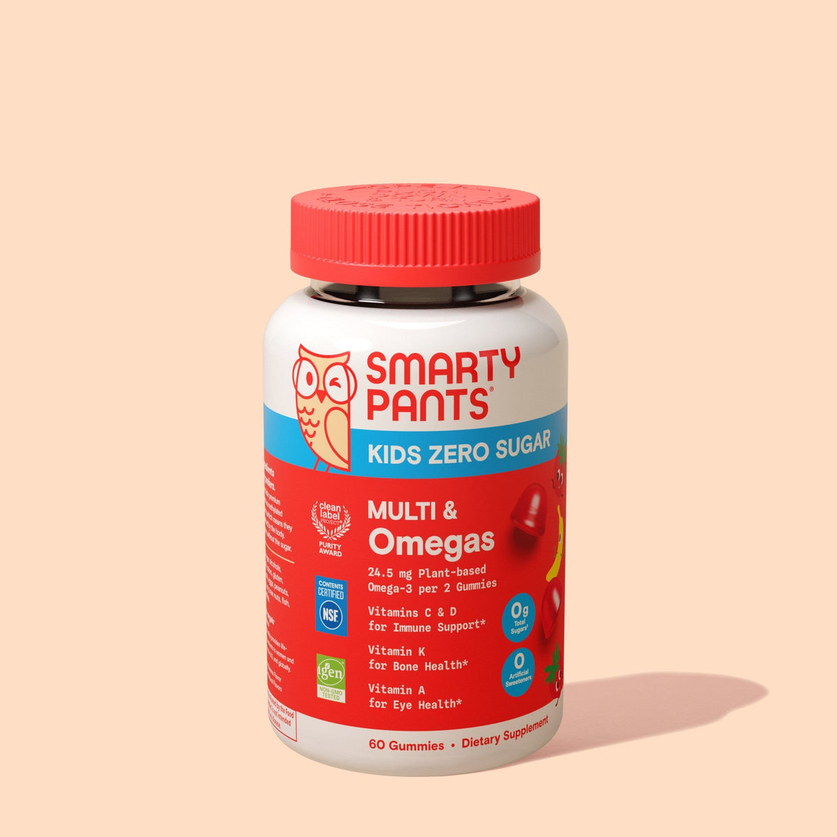 SmartyPants Kids Multivitamínico con Omegas Sin Azúcar Gomitas