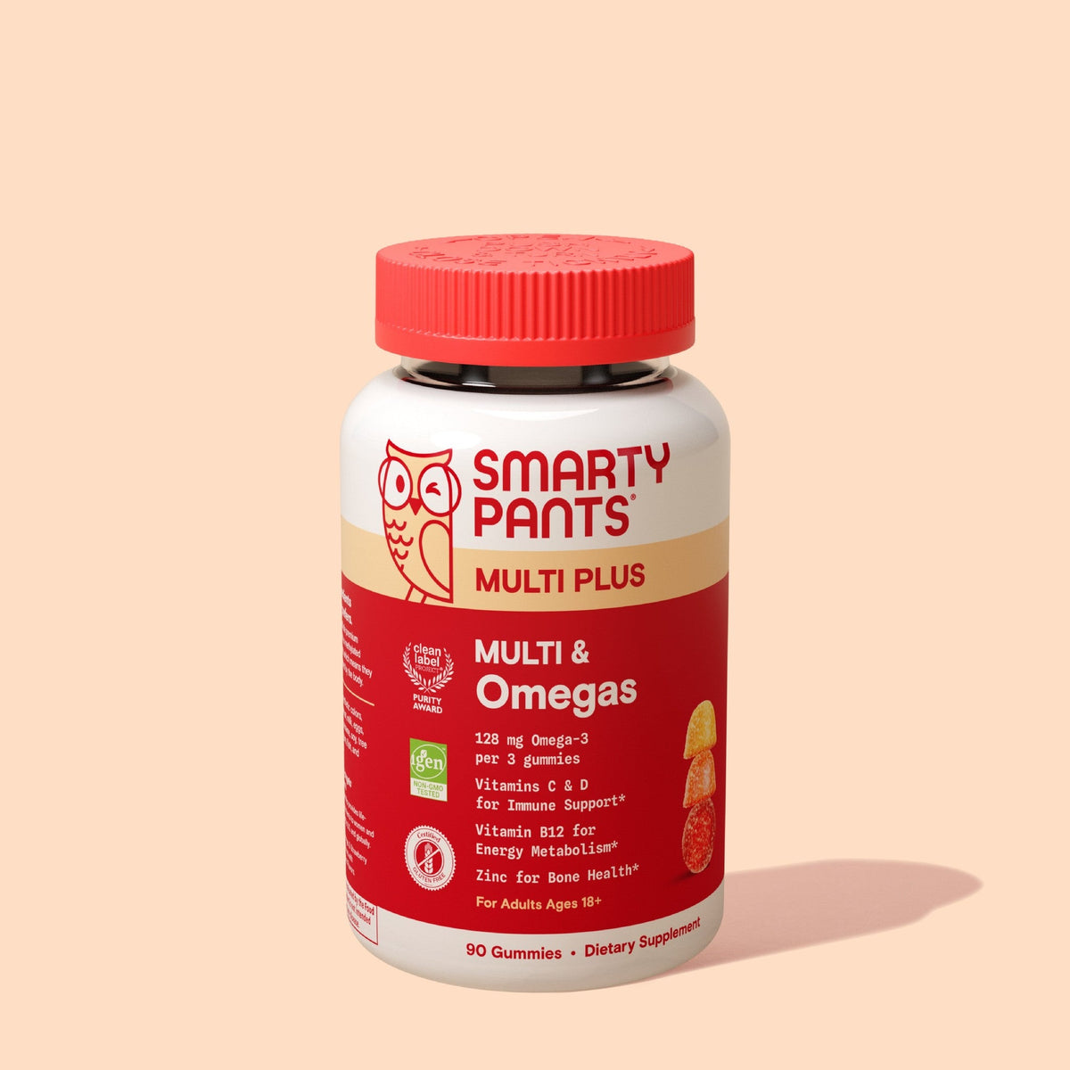 SmartyPants Multivitamínico Adulto Plus con Omegas Gomitas
