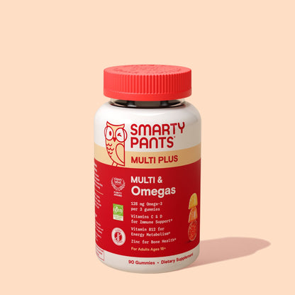 SmartyPants Multivitamínico Adulto Plus con Omegas Gomitas