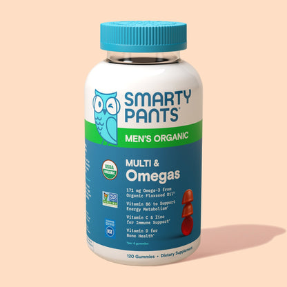 SmartyPants Multivitamínico Orgánico para Hombre con Omegas Gomitas
