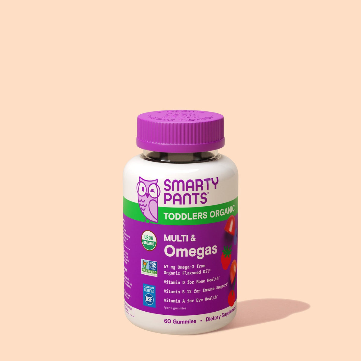 SmartyPants Multivitamínico Orgánico para Niños Pequeños con Omegas