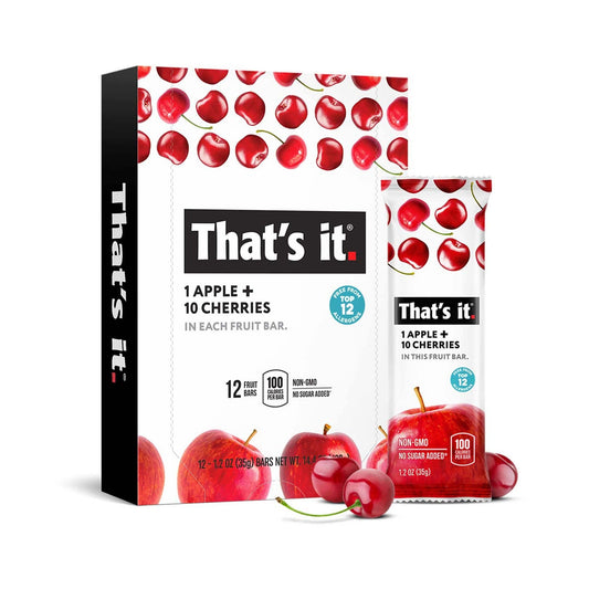 That's it. Barras De Fruta Manzana Y Cereza