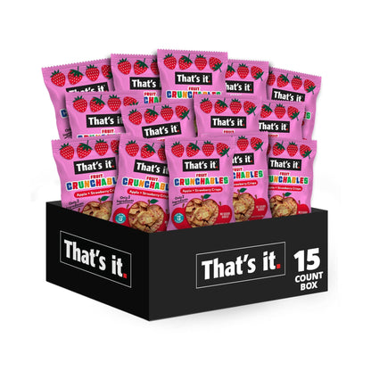 That's it. Crujientes De Manzana Y Fresa 15 Bolsitas