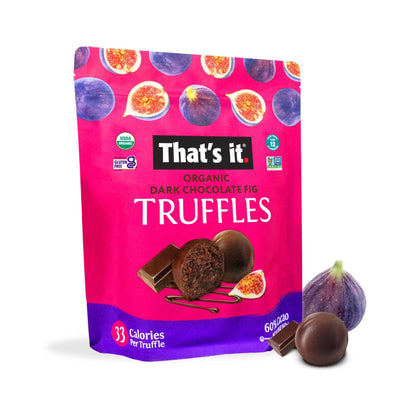 That's it. Trufas Orgánicas De Chocolate Amargo E Higo 567 g