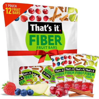 That's it. Barras De Fruta Con Fibra Surtidas