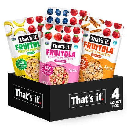 That's it. Fruitola Granola De Fruta Surtida Tamaño Snack 4 Bolsitas