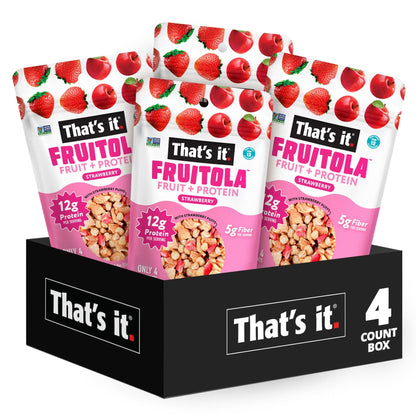 That's it. Fruitola Granola De Fruta Fresa Tamaño Snack 4 Bolsitas
