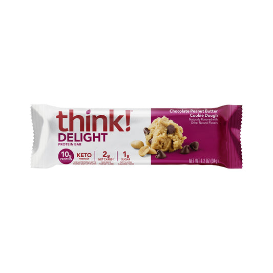 think! Delight Barras Crema De Cacahuate Y Cookie Dough