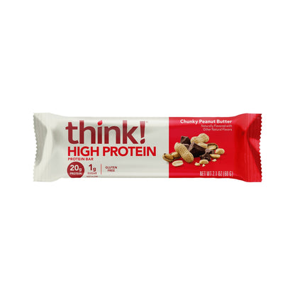 think! Barras De Proteína Cacahuate Crujiente