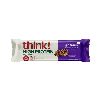 think! Barras De Proteína Girl Scouts Coco Y Caramelo