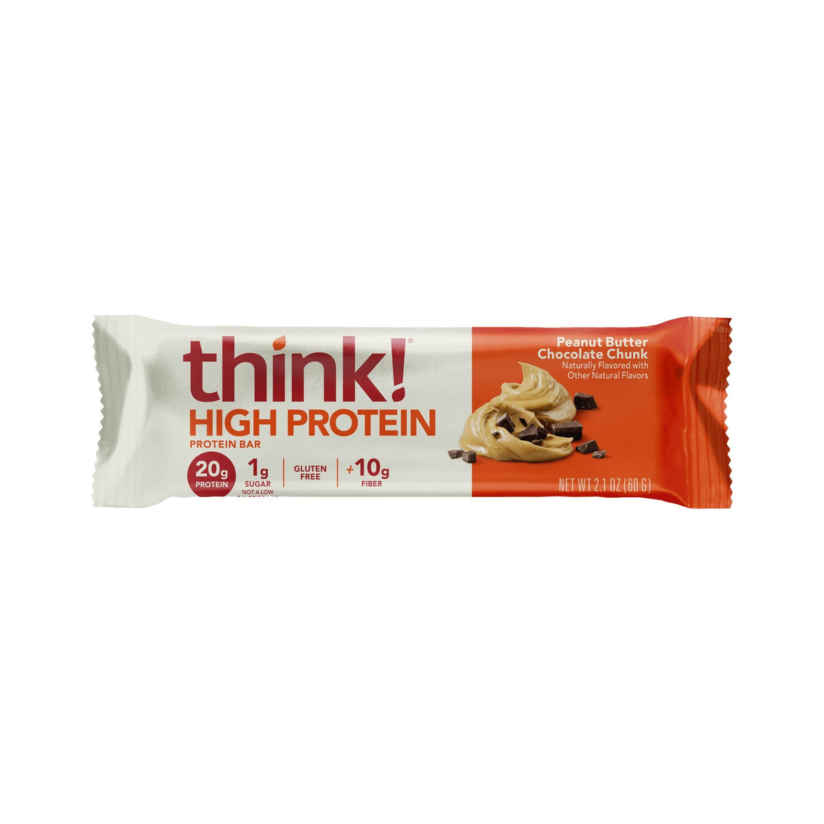 think! Barras De Proteína Crema De Cacahuate Con Trozos De Chocolate