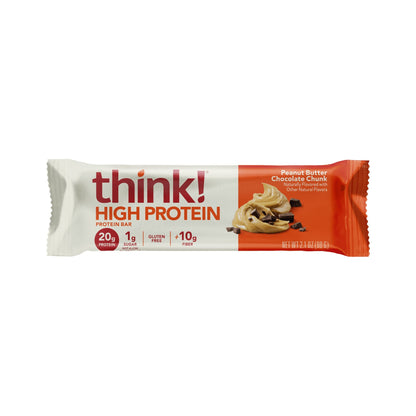 think! Barras De Proteína Crema De Cacahuate Con Trozos De Chocolate