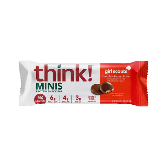 think! Minis Barras De Proteína Girl Scouts Chocolate Y Cacahuate