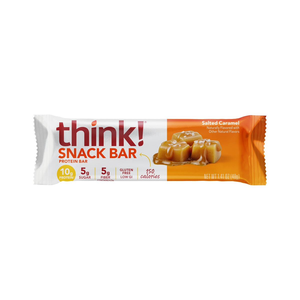 think! Barras Snack De Proteína Caramelo Salado