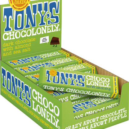 Tony's Chocolonely Mini Barras Chocolate Amargo 51% Almendra y Sal de Mar