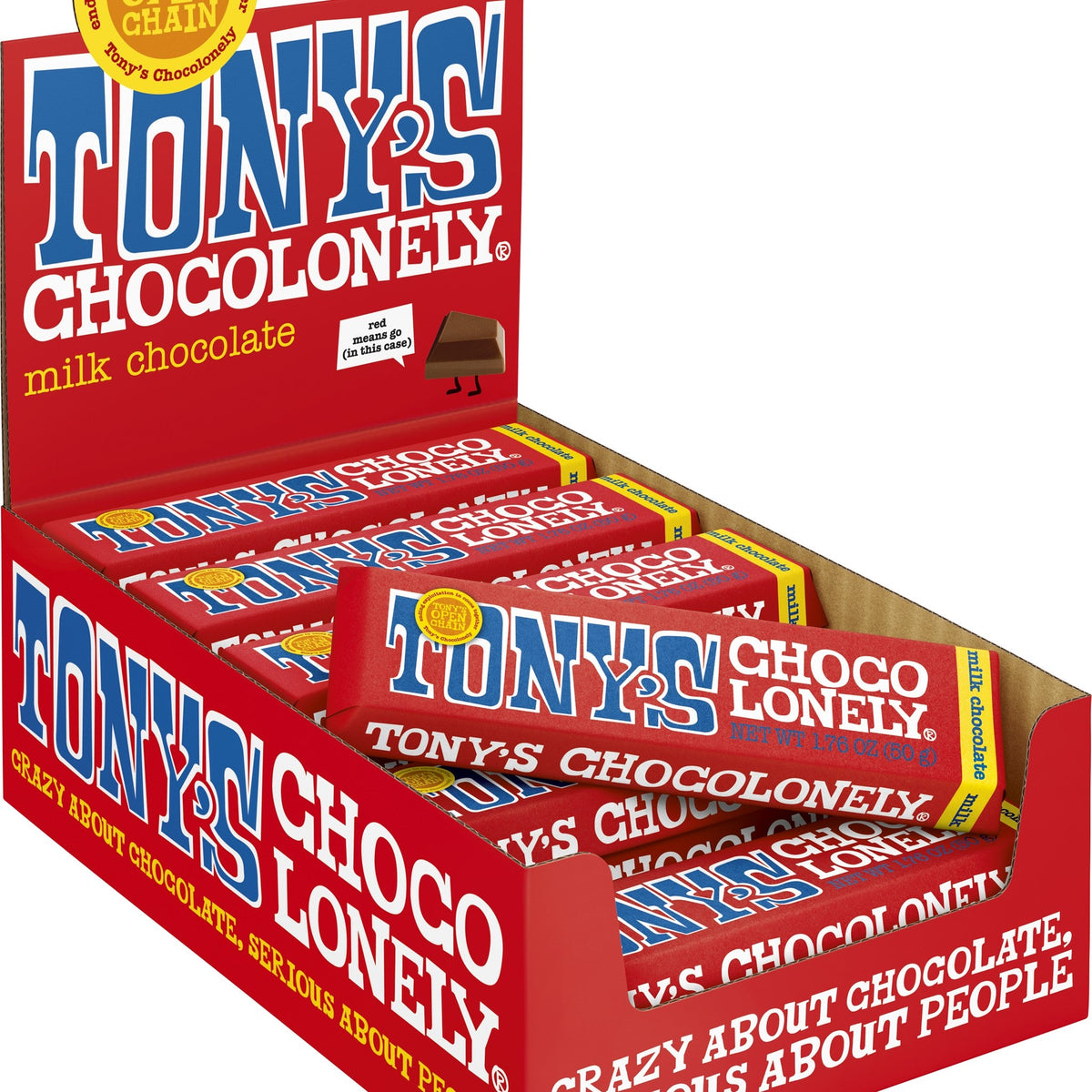 Tony's Chocolonely Mini Barras Chocolate con Leche 32%