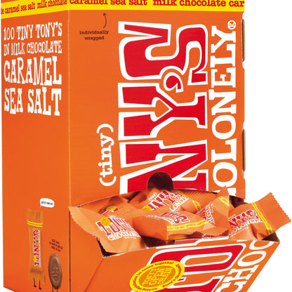 Tony's Chocolonely Tiny Tony's Chocolate con Leche, Caramelo y Sal de Mar