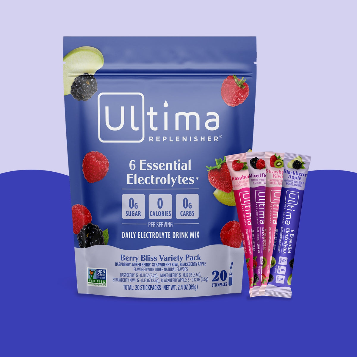 Ultima Replenisher Electrolitos en Polvo Surtidos Berry Bliss