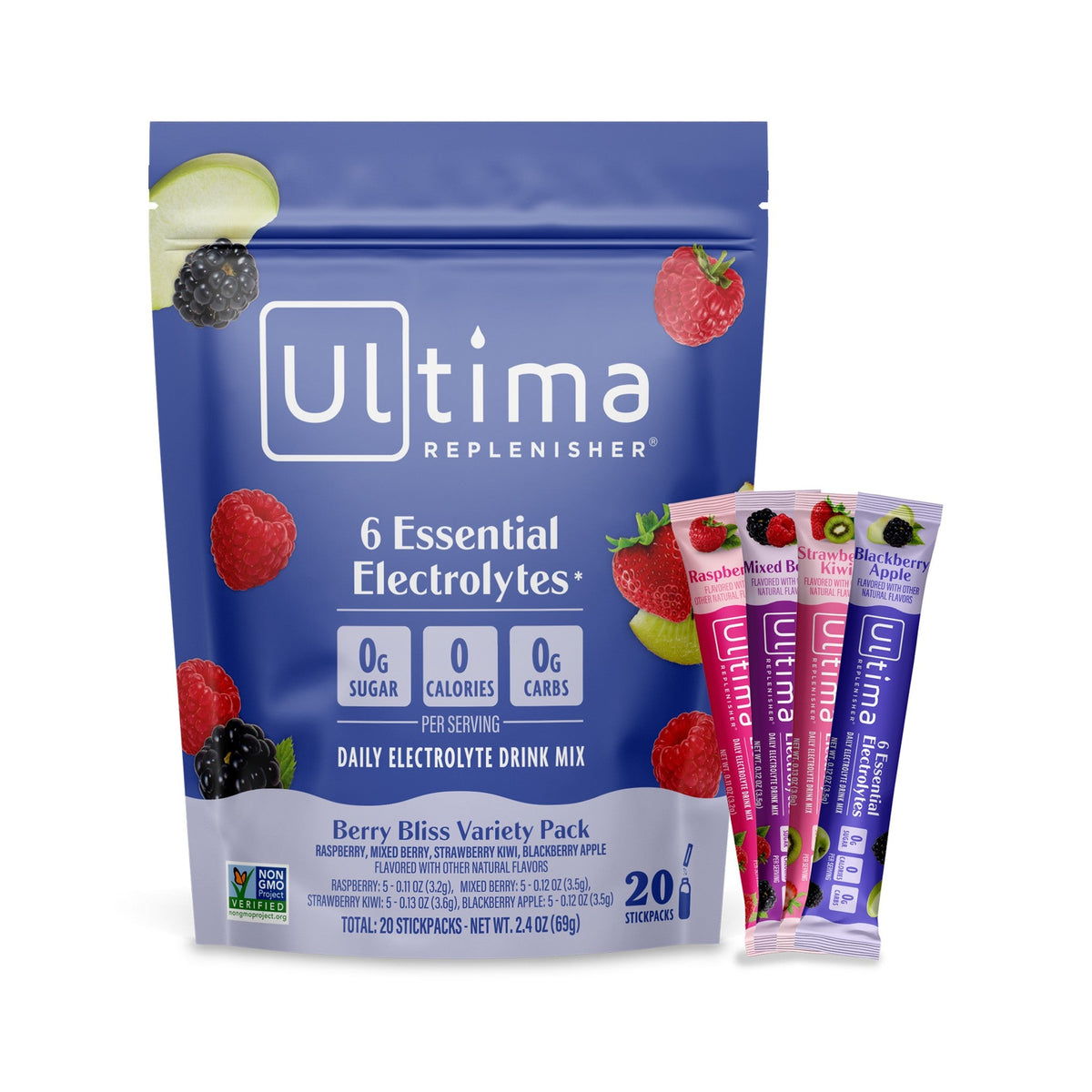 Ultima Replenisher Electrolitos en Polvo Surtidos Berry Bliss