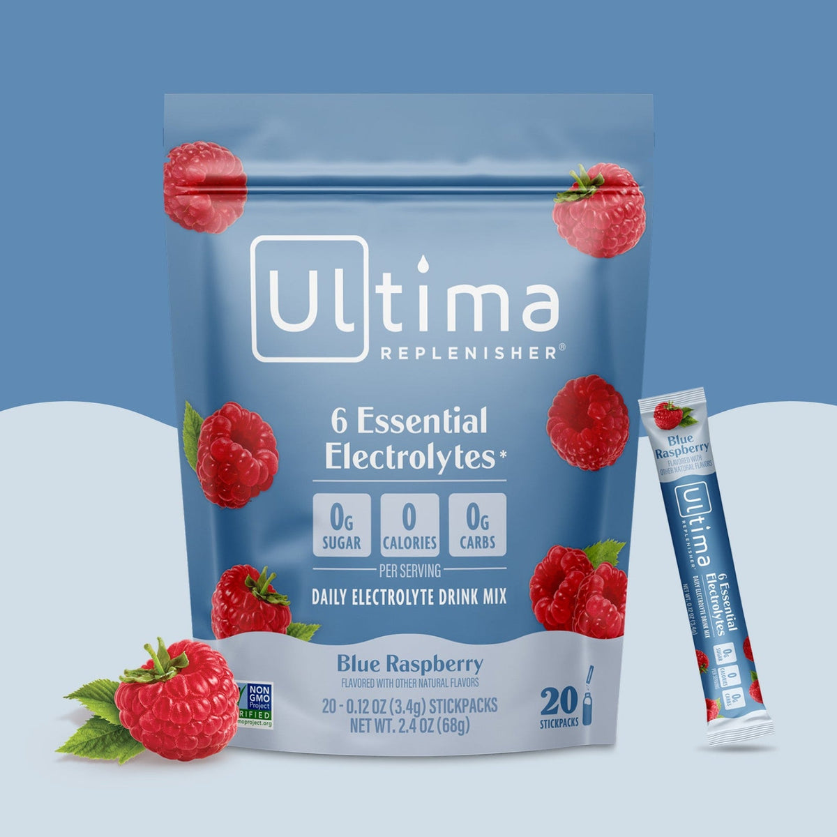 Ultima Replenisher Electrolitos en Polvo Blue Raspberry