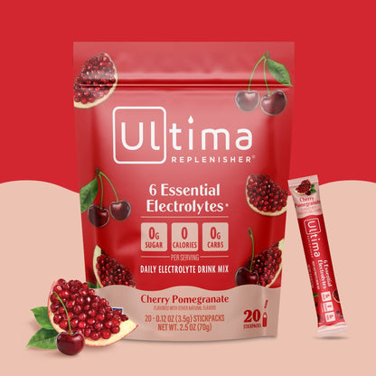 Ultima Replenisher Electrolitos en Polvo Cereza y Granada